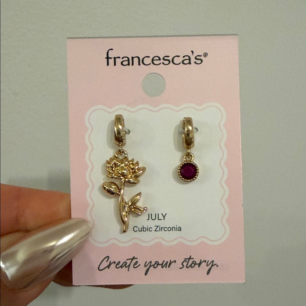 Francesca's Collections Gold Floral Dangle Charms Sold Out Everywhere Last Ones!
